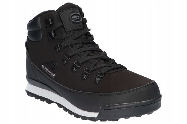 American Club WT60 Ocieplane Trapery Buty Zimowe Śniegowce Męskie Czarne 46