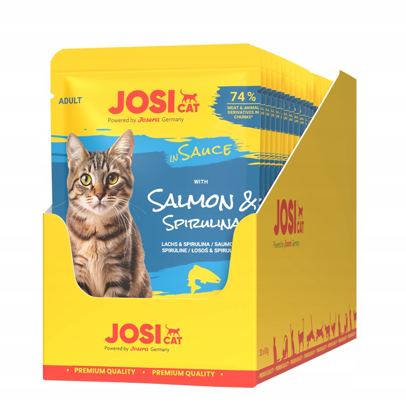 Josera JosiCat Losos v Omáčce 28x85g Dárek