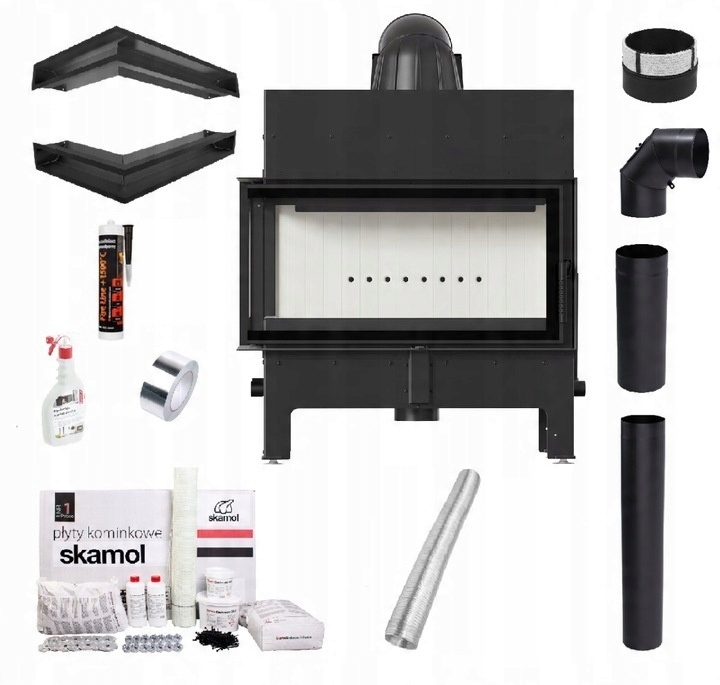 Komínová Vložka Ocelová Floki L Levá 12 kW Eko Set