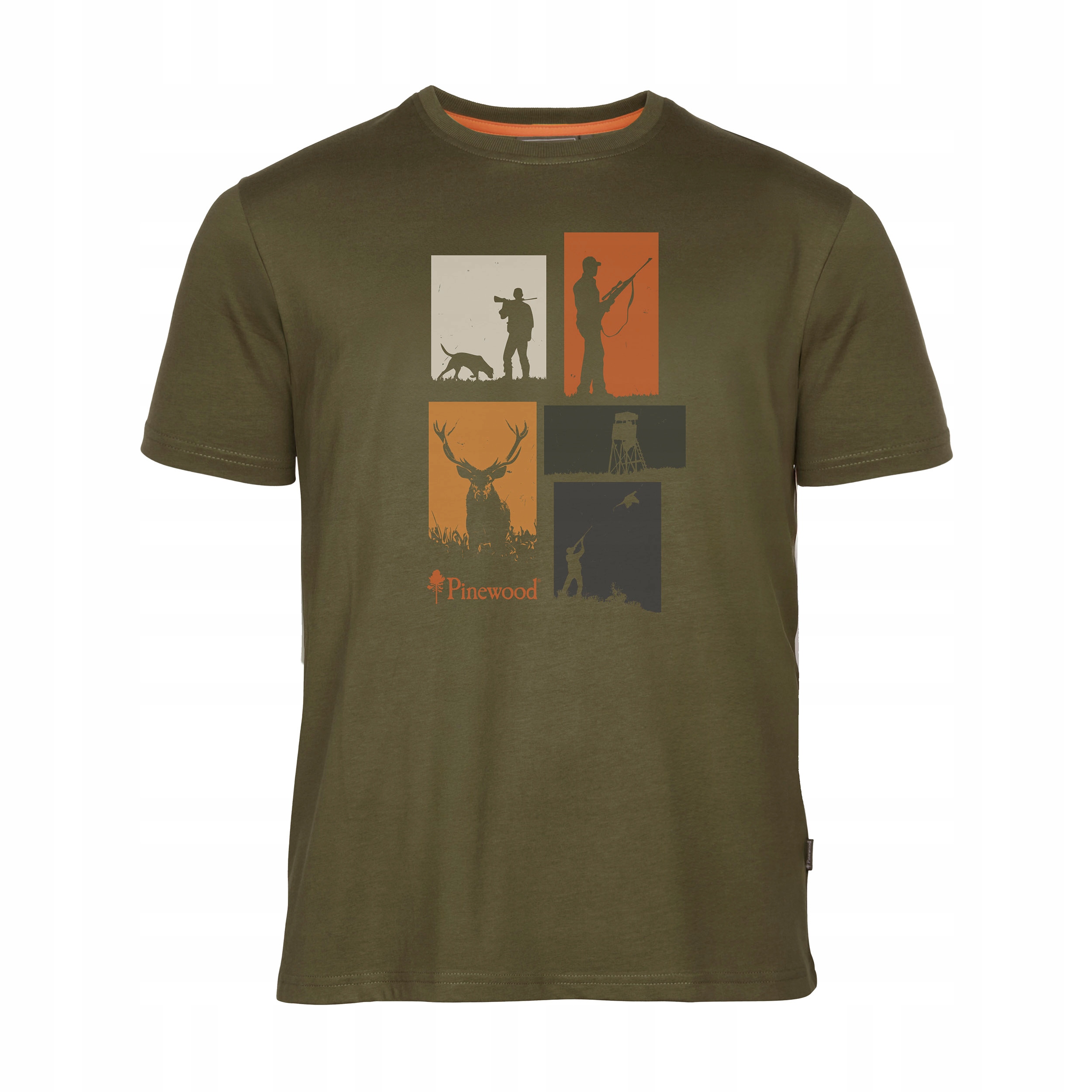 Pinewood 5476 T-shirt Hunting Olive Mel XXL