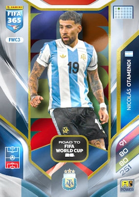 2026 Panini Adrenalyn XL Fifa 365 FWC3 Nicolás Otamendi