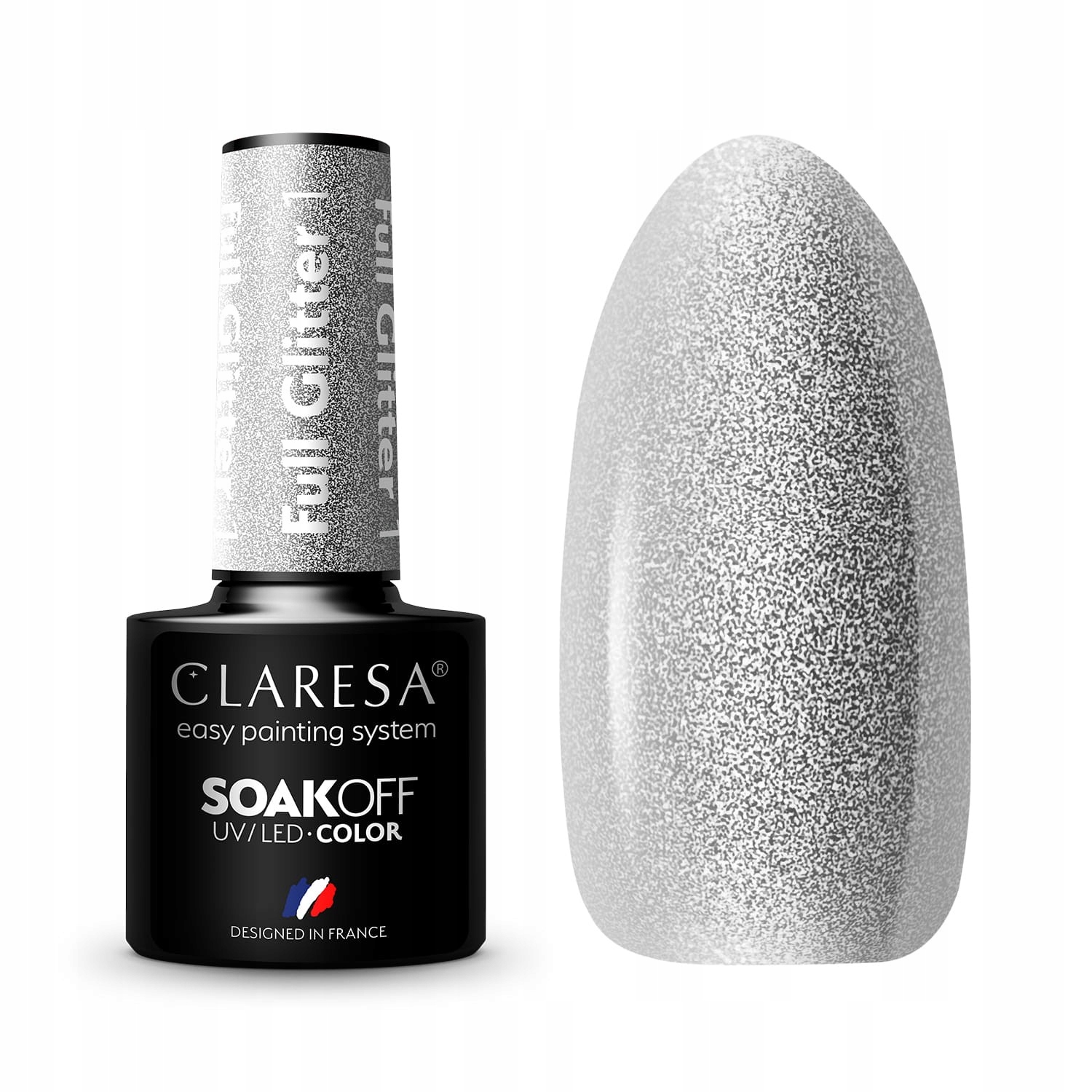 

Claresa Lakier hybrydowy Full Glitter 1 5G