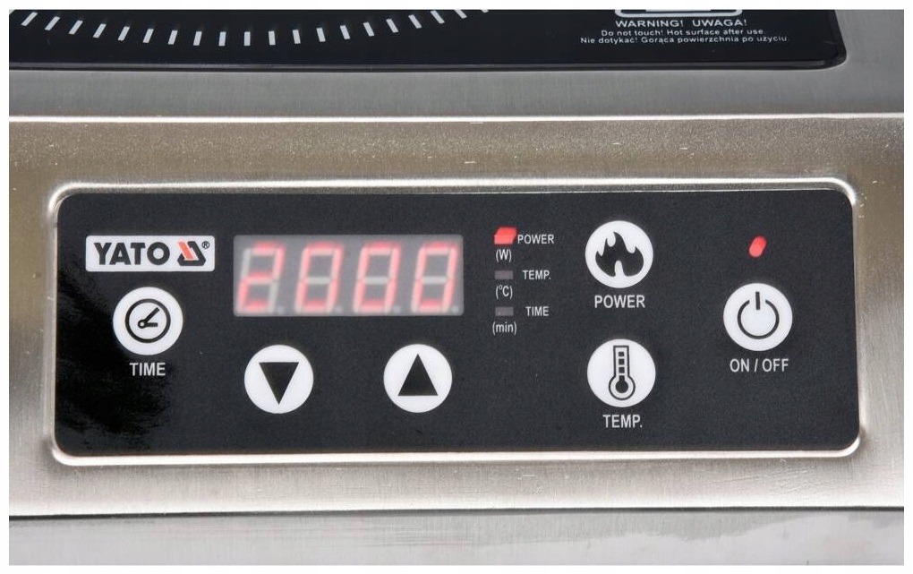 Kuchenka Indukcyjna Nastawna 1-Palnikowa 3500W 42x32,5cm Yato YG-04701