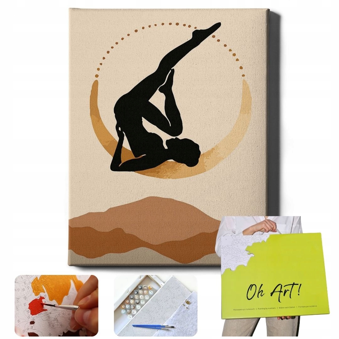 Malování Podle Čísel Jóga Obrázky Pro Malování podle čísel S Rámem Oh Art