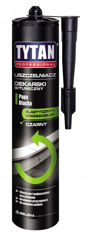 

Tytan Uszczelniacz dekarski 310ml czarny bitum
