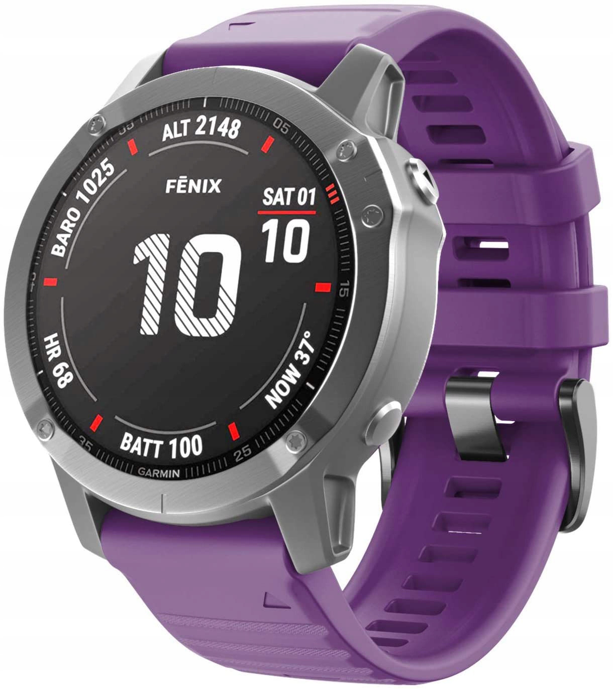 

Fioletowy Pasek Garmin Fenix 6X Pro QuickFit 26mm