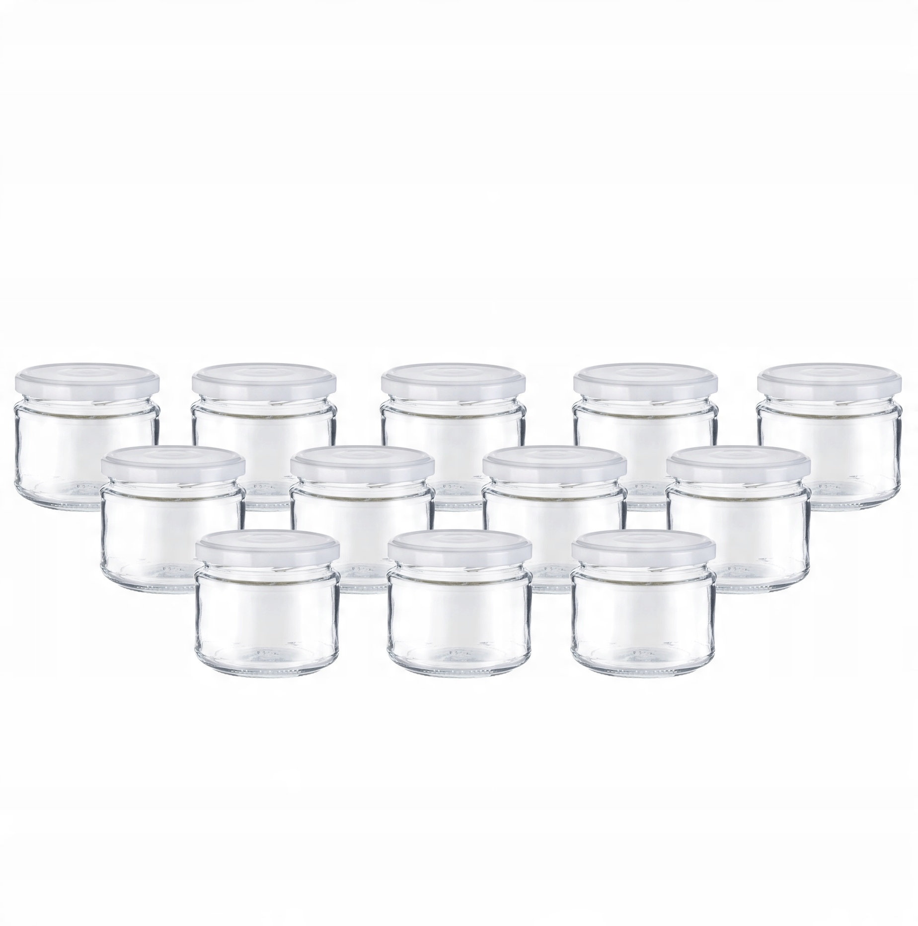 

Słoik z białą nakrętka 330 ml komplet 12 szt