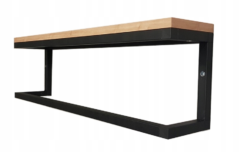 

Wieszak Ręcznikowy Z Półką Loft 50 cm dąb złoty