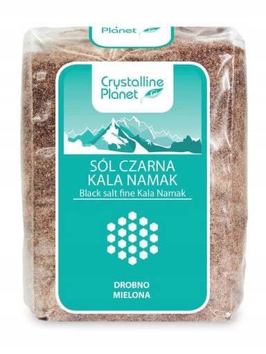 5 x Černá sůl Kala Namak jemně mletá 600 g