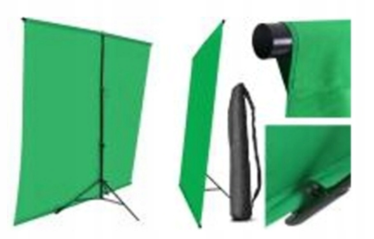 Sada Pro Pozadí Typ H pozadí bavlna 150x200cm Green Screen Zelená Stěna