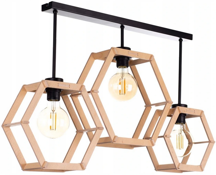 

Lampa Wisząca Sufitowa Drewniana Loft Snadynawska