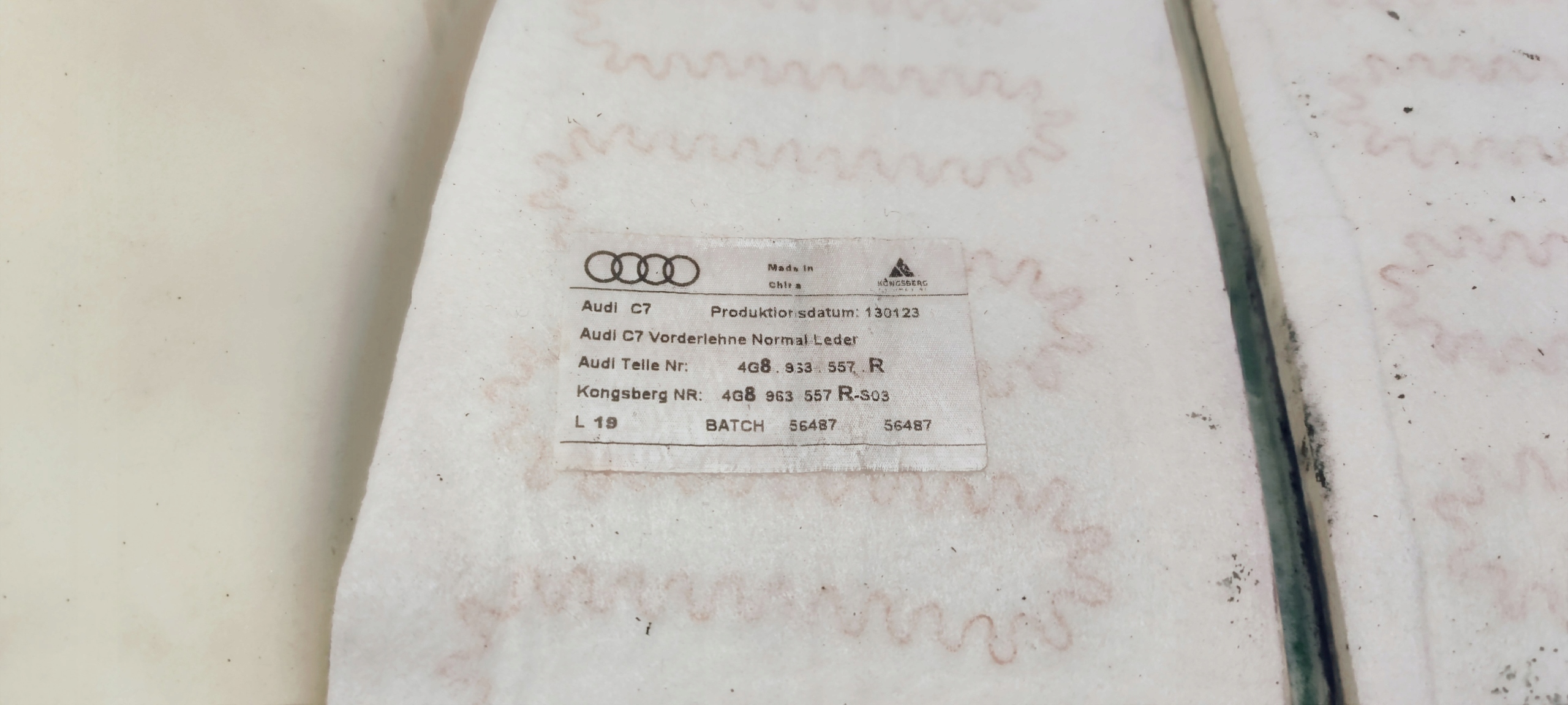 MATA GRZEWCZA SITZ GORA AUDI A6 C7 A7 4G8963557R