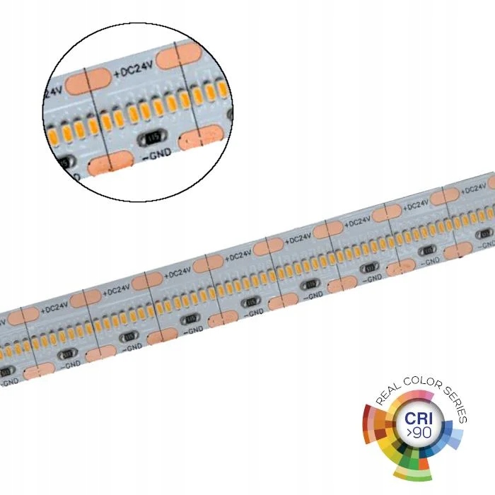 Led pásek V-tac Smd 24V IP20 5m CRI90+ 21W/m 150lm/W VT-2110 6400K 2000lm