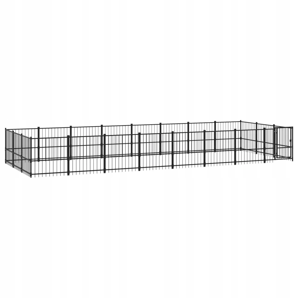 Levně Kotec venkovní pro psa, ocelová, 22,58 m²