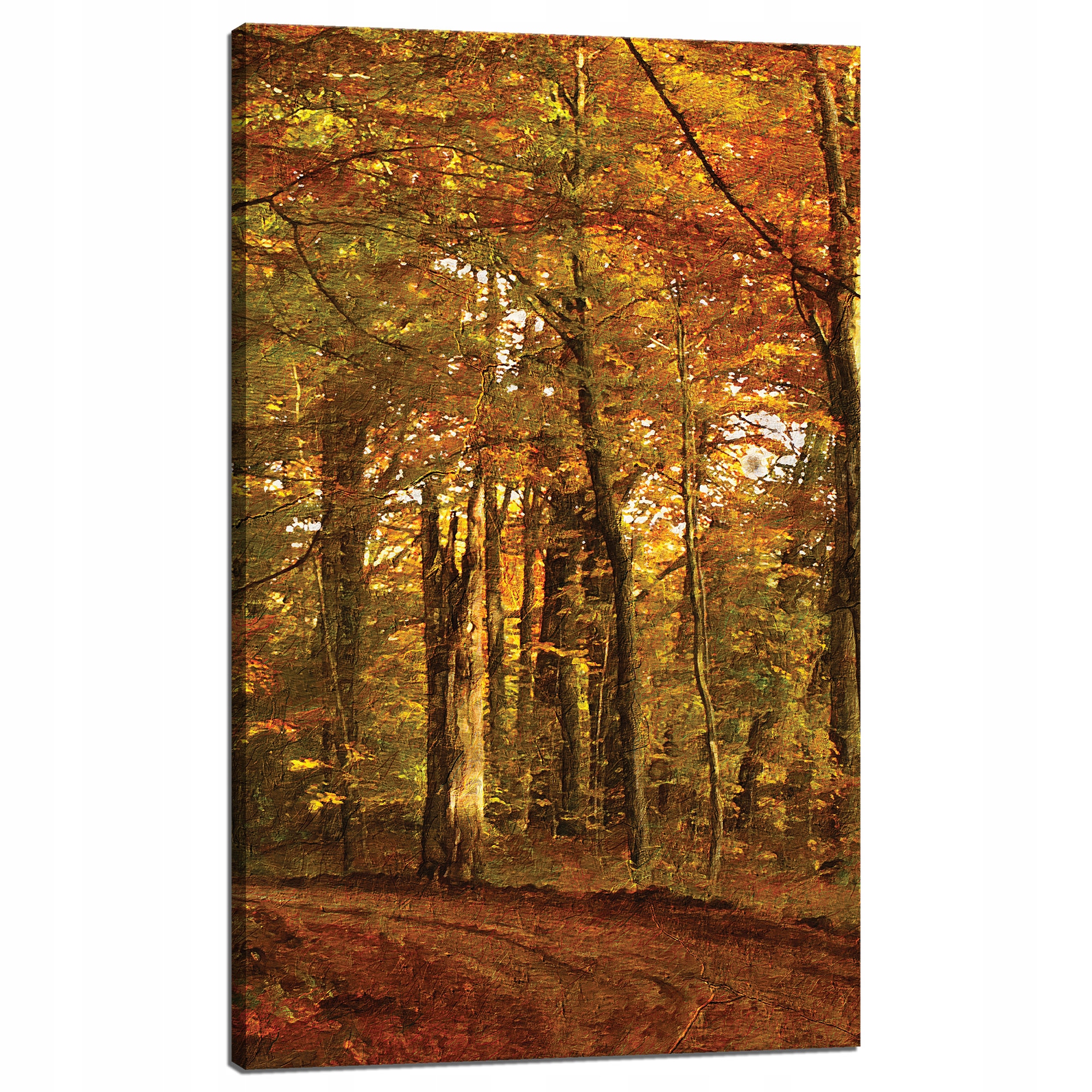 Obraz na plátně Pastelový styl Stromy Les na podzim 60x100 cm