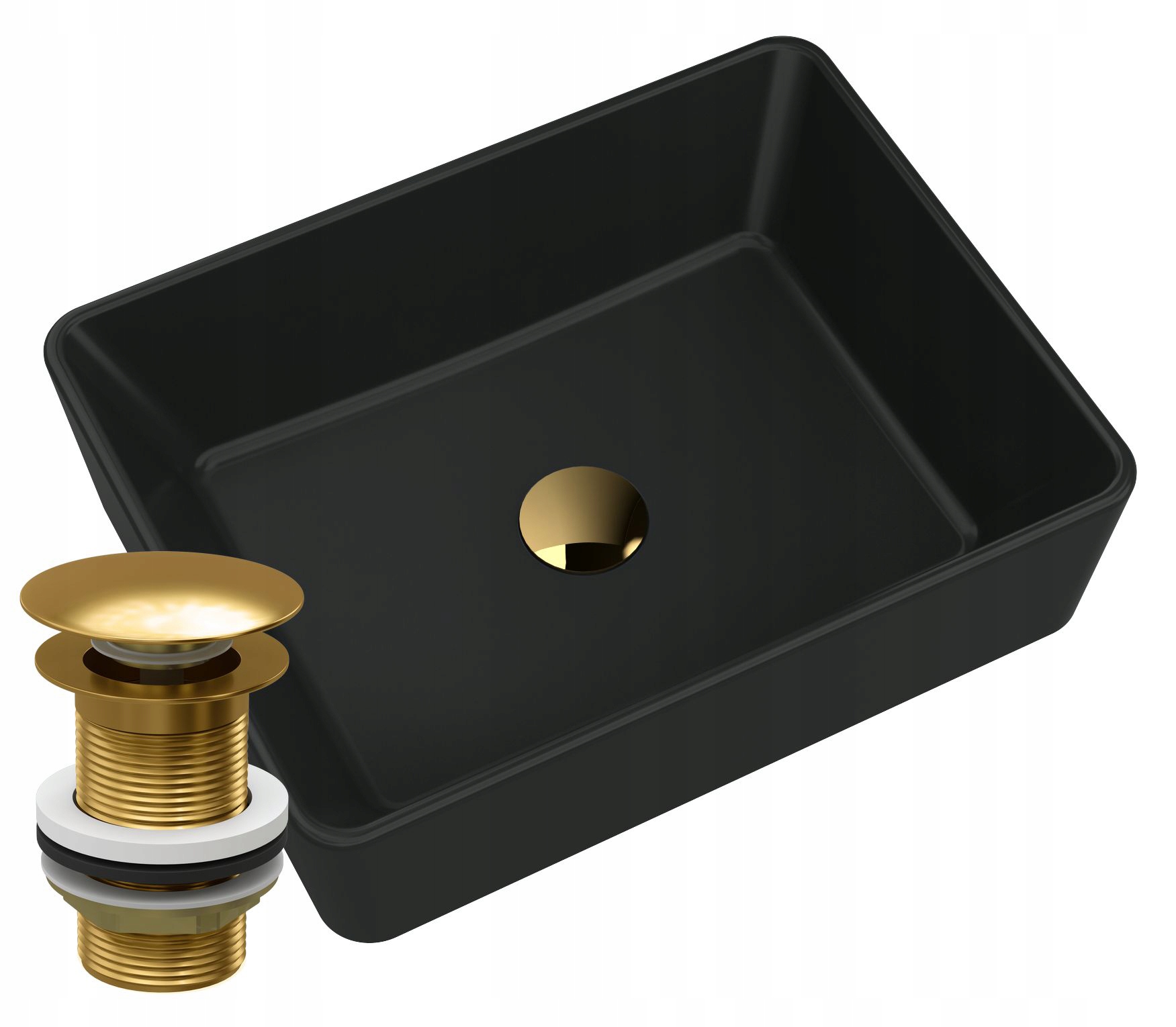 Granitová Umývadlová Doska, Čierna Zlatá Zátka