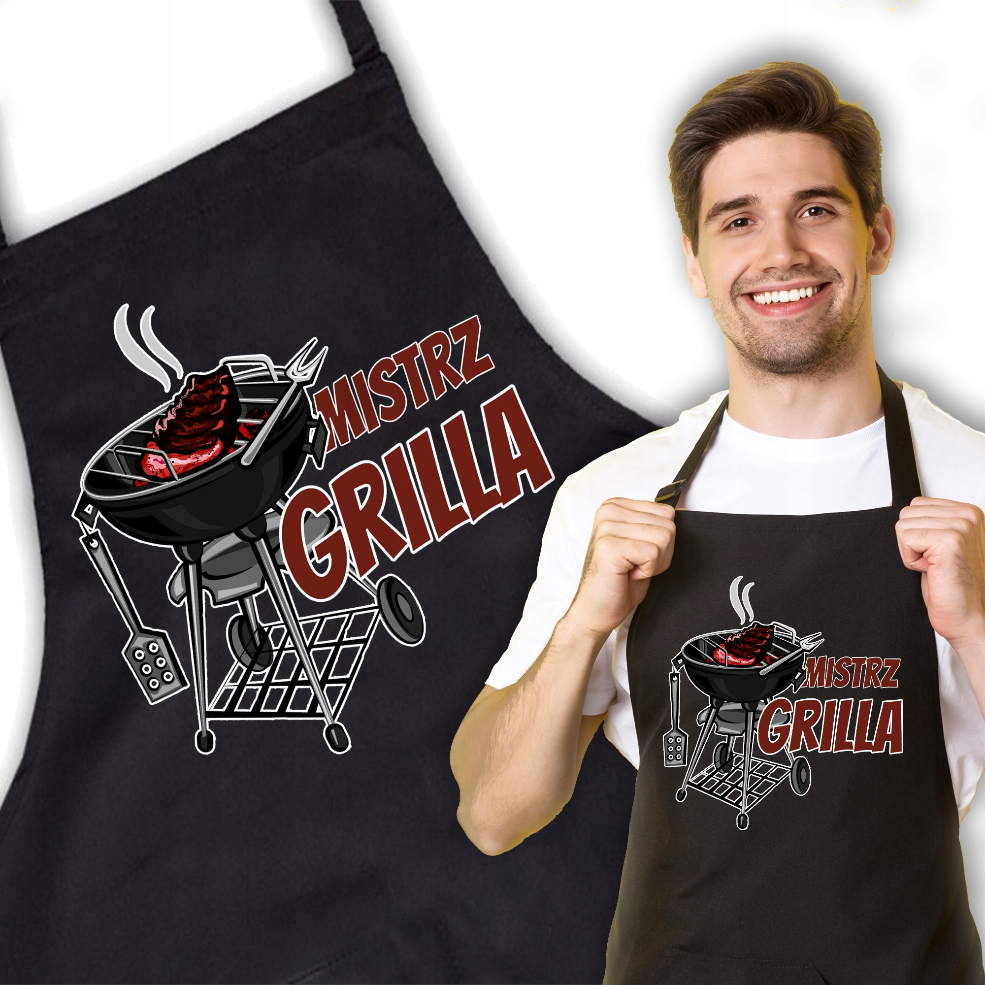 

Fartuch Czarny Mistrz Grilla Top