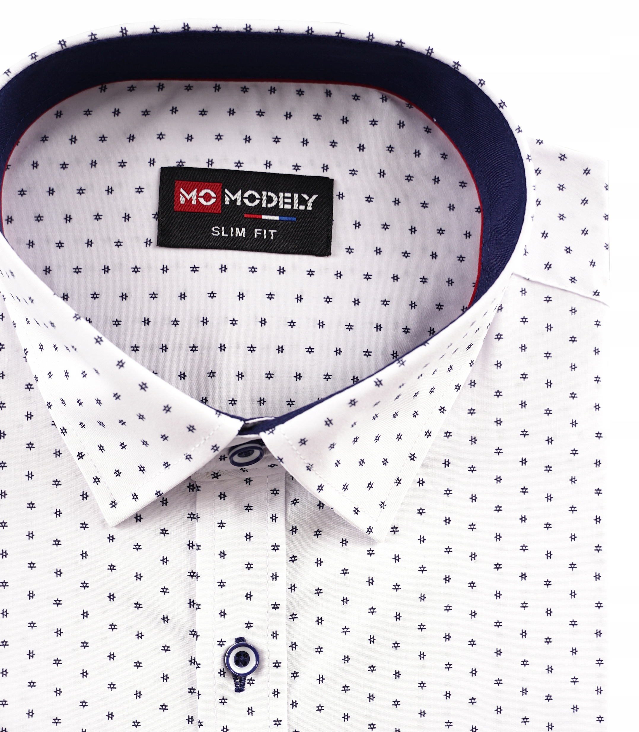 Koszula męska biała bawełniana wizytowa garniturowa casual duża 8XL 53/54