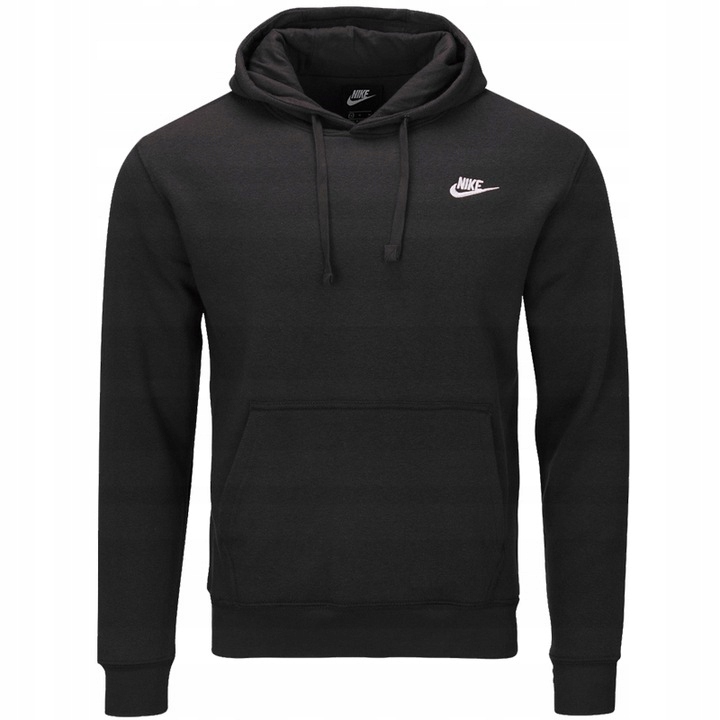 Černá klokanka s kapucí kapucí Nike mikina , klasická zateplená BV2654-010 L
