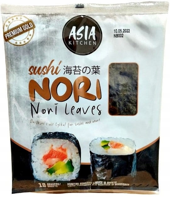 

Glony Sushi Nori Gold Premium 10 Arkuszy 26 g