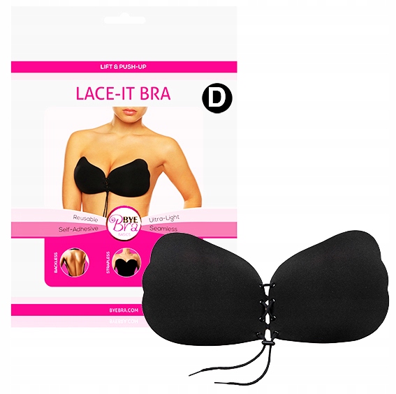 

Bye Bra Lace-it Czarny - Rozmiar D - Biustonosz