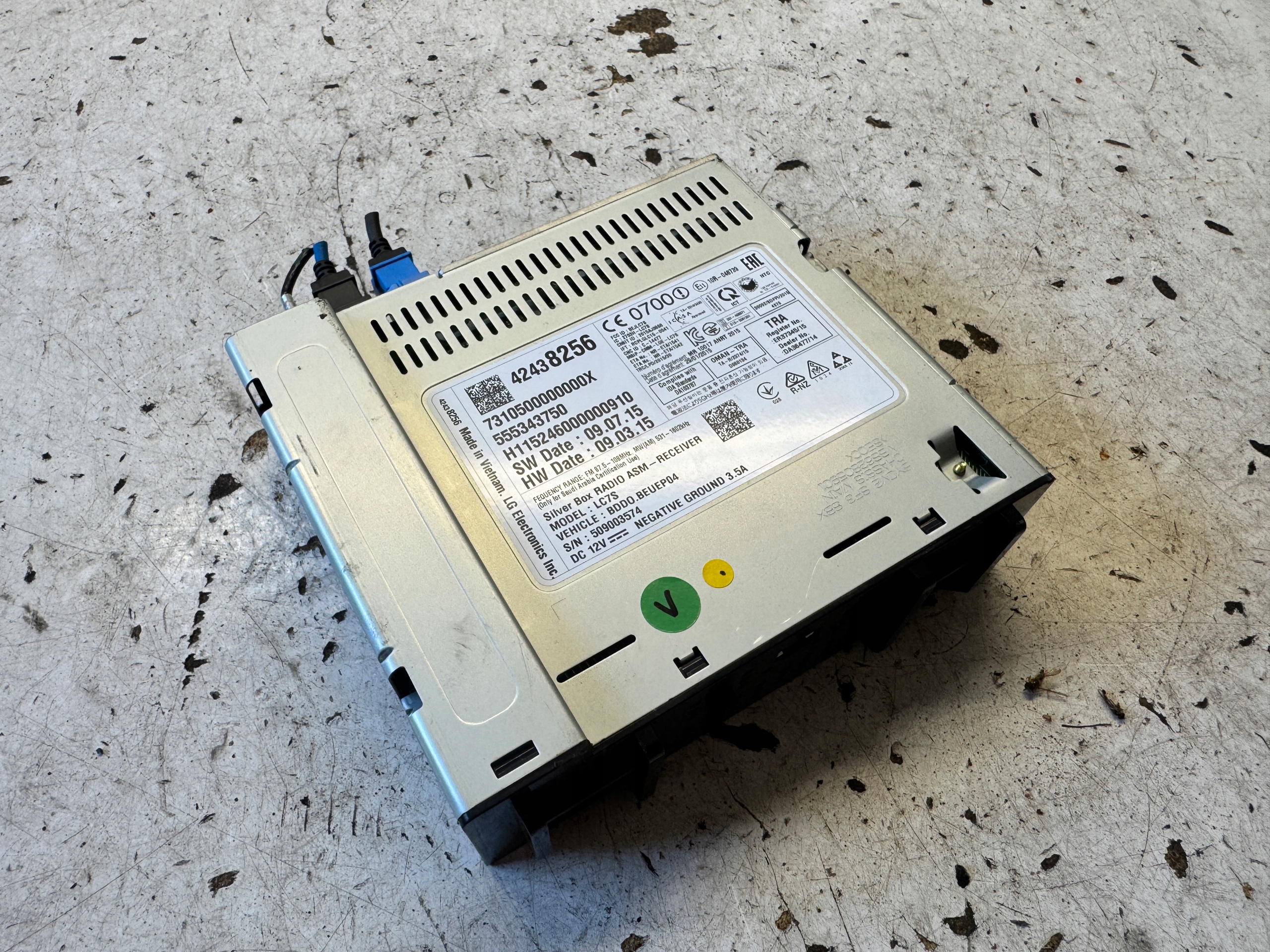 OPEL ASTRA K 5 V STACJA RADIO navigation module RADIA SILVERBOX 42438256