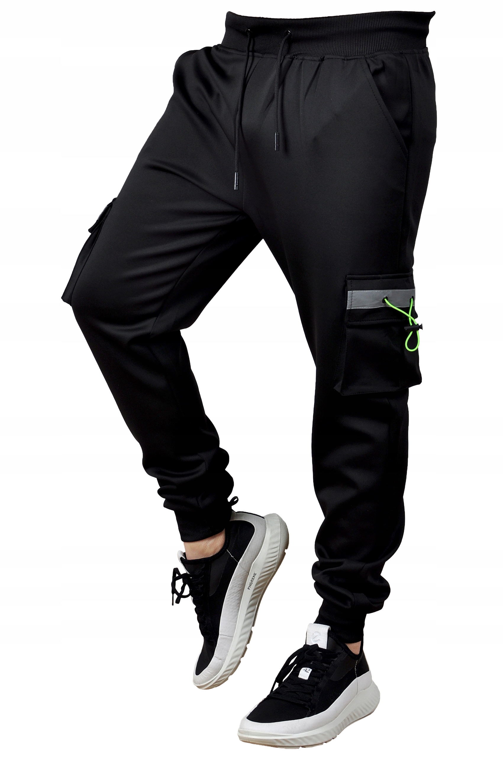 K1115 r XL MĘSKIE BOJÓWKI DRESOWE JOGGERY GŁADKIE Rozmiar XL