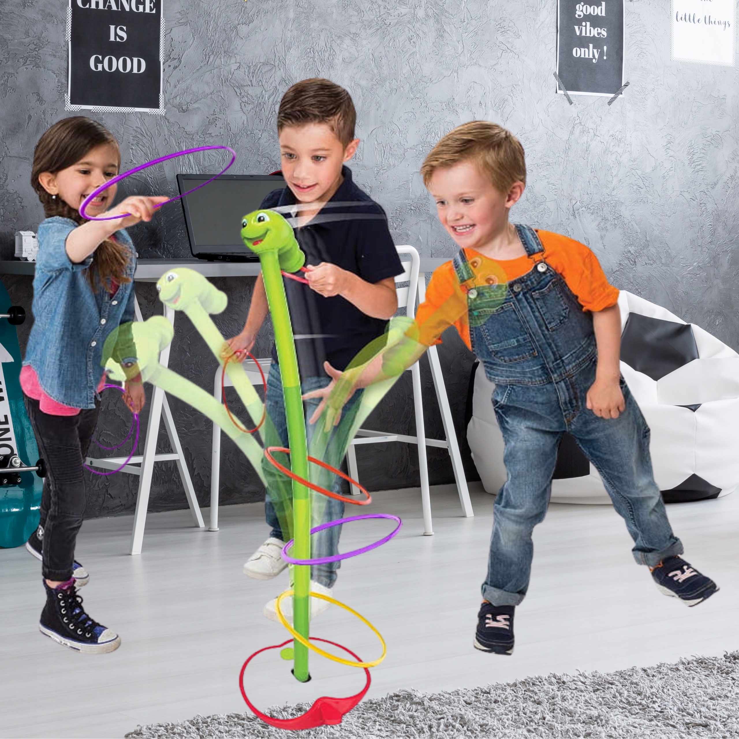 GRA ZRĘCZNOŚCIOWA Tańczący Robak Gibający Robaczek RZUT DO CELU Prezent Minimalny wiek dziecka 3