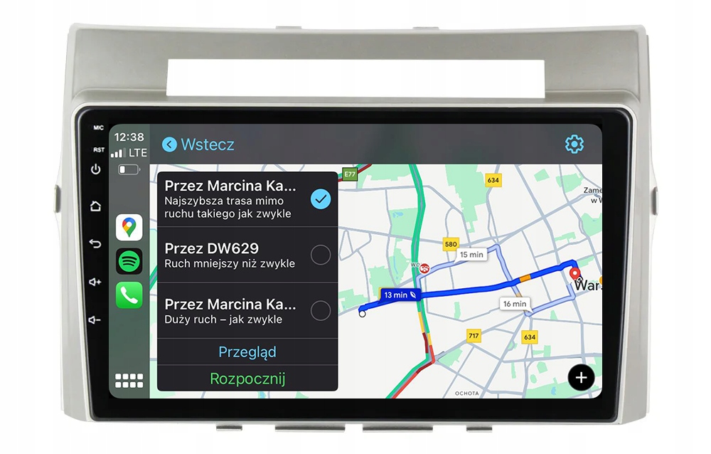 Toyota Corolla Verso Navigační Rádio Android Carplay Mapy 8 GB/128 Gb Dsp