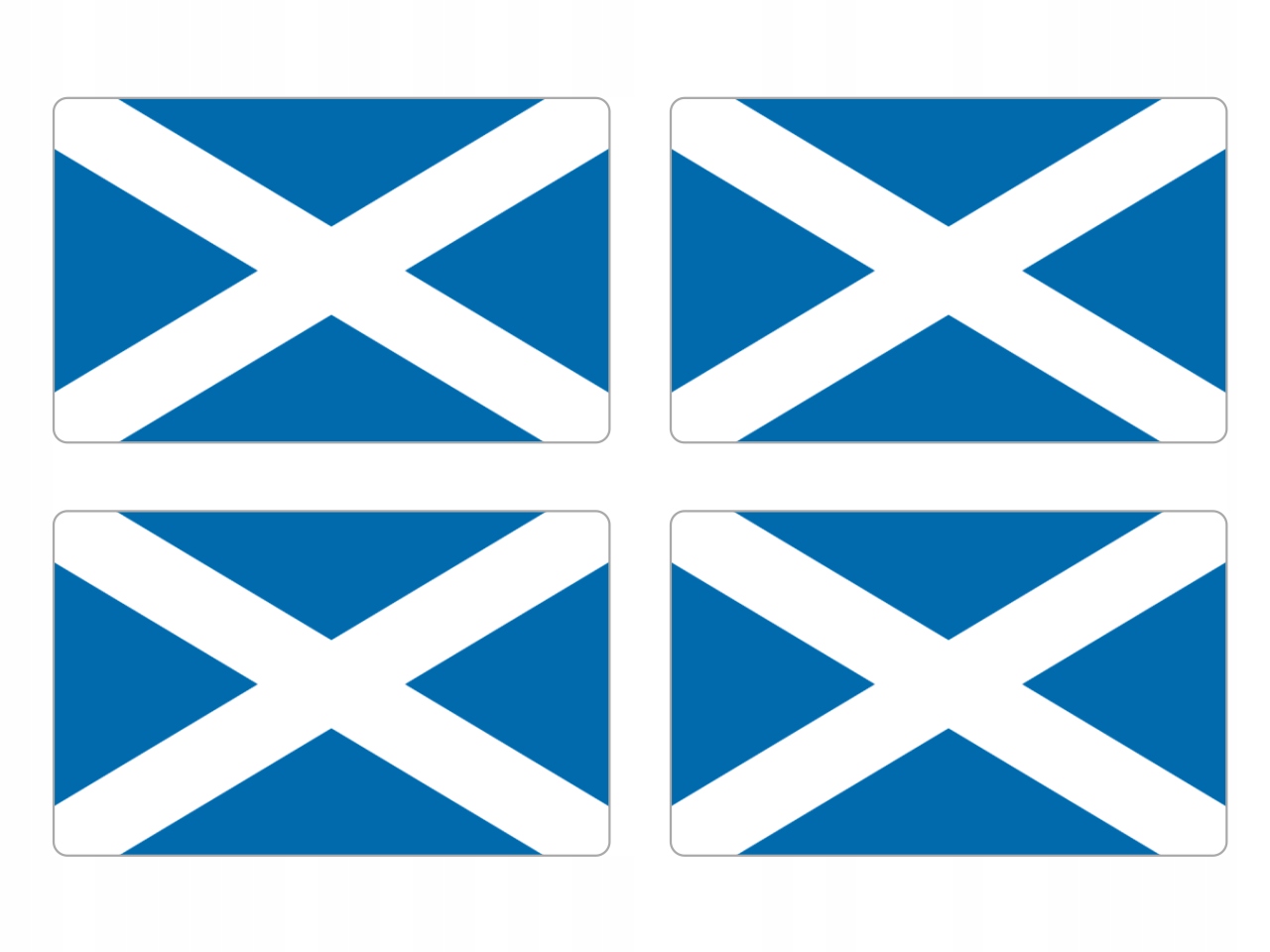 

Naklejki Flaga Szkocja na auto moto rower 4szt