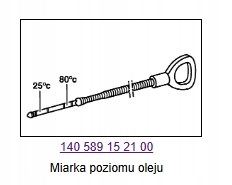Měřítko Hladiny Oleje V Převodovce Mercedes 722.6 Mercedes Oe W140589152100