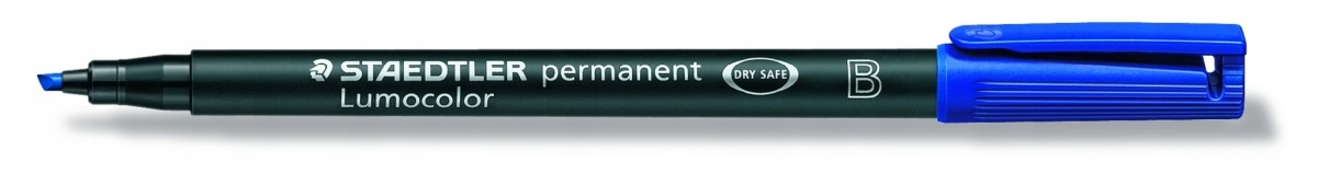 Foliopis permanentny B niebieski Lumocolor Staedtler