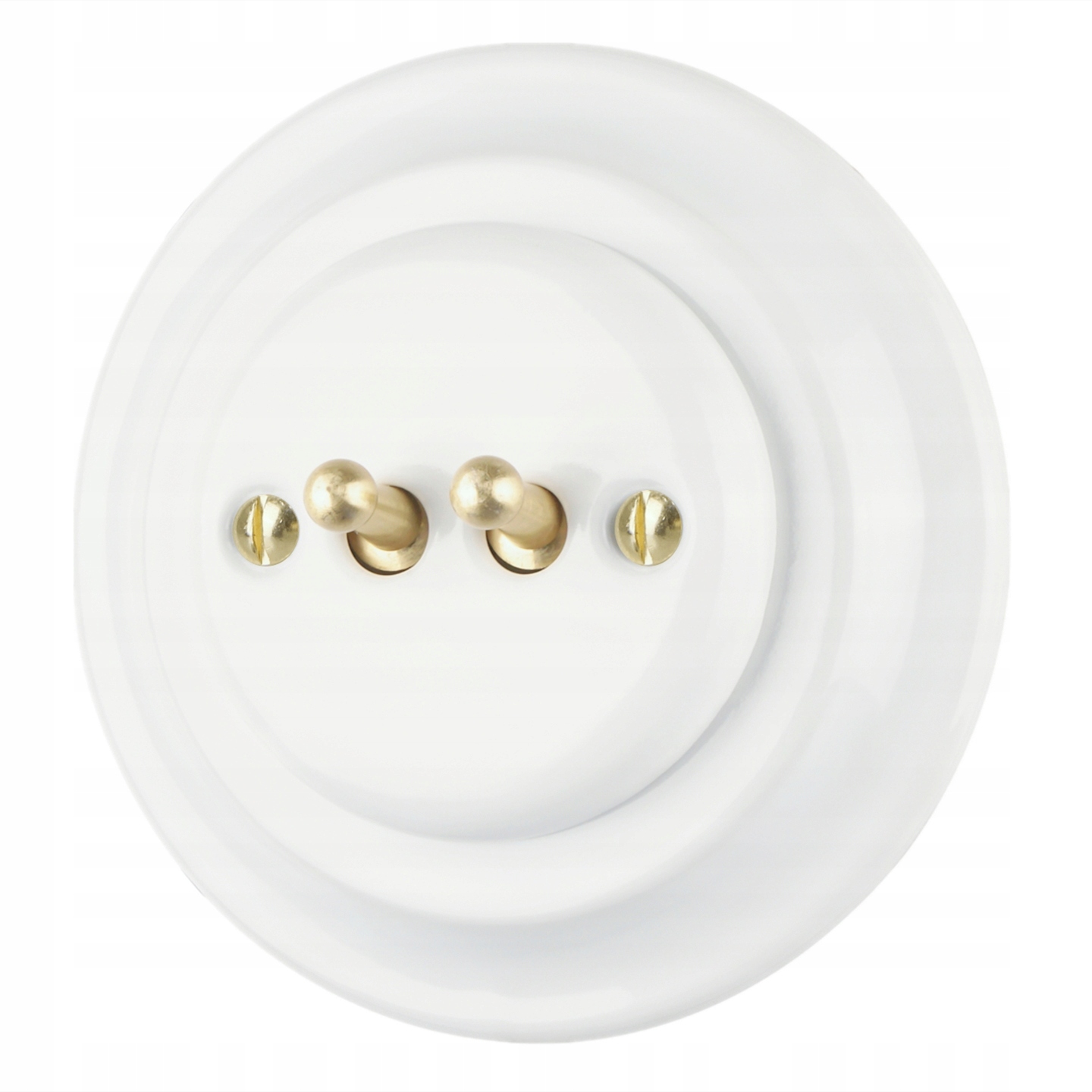 Wlacznik ceramiczny schodowy podtynkowy Retro Prl