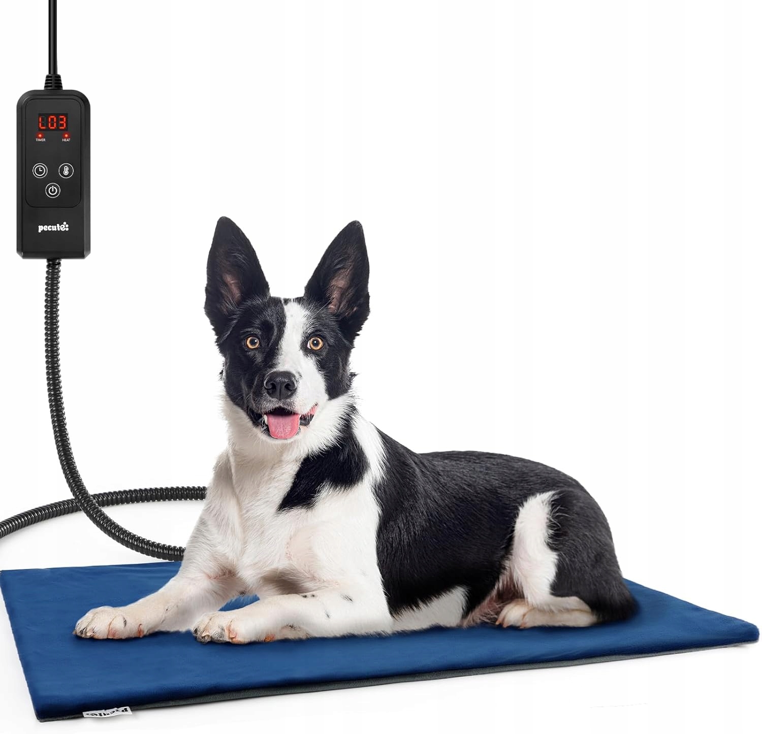 Mata Grzewcza dla Psa Kota Poduszka Elektryczna 70x40cm Timer Pecute