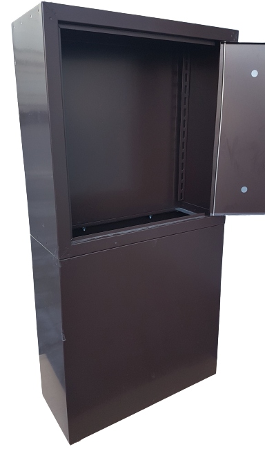 SKRZYNKA GAZOWA Z POSTUMENTEM 60x60x25 BRĄZ Marka Mag-Gaz