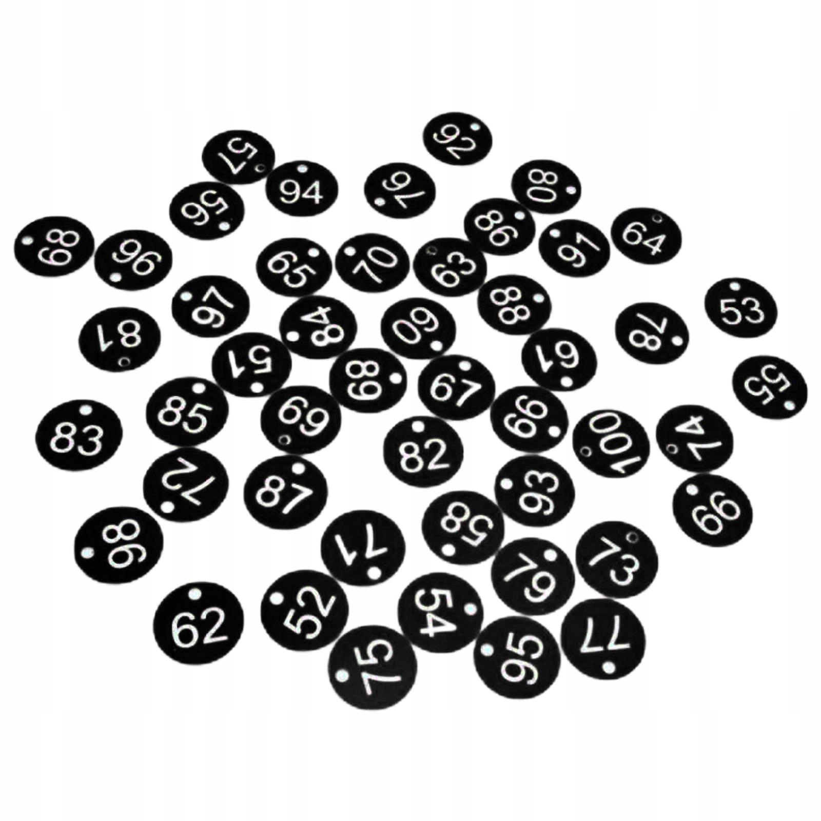 100x Protable numer tagu numer 1-100 dla kluczy Marka Inna
