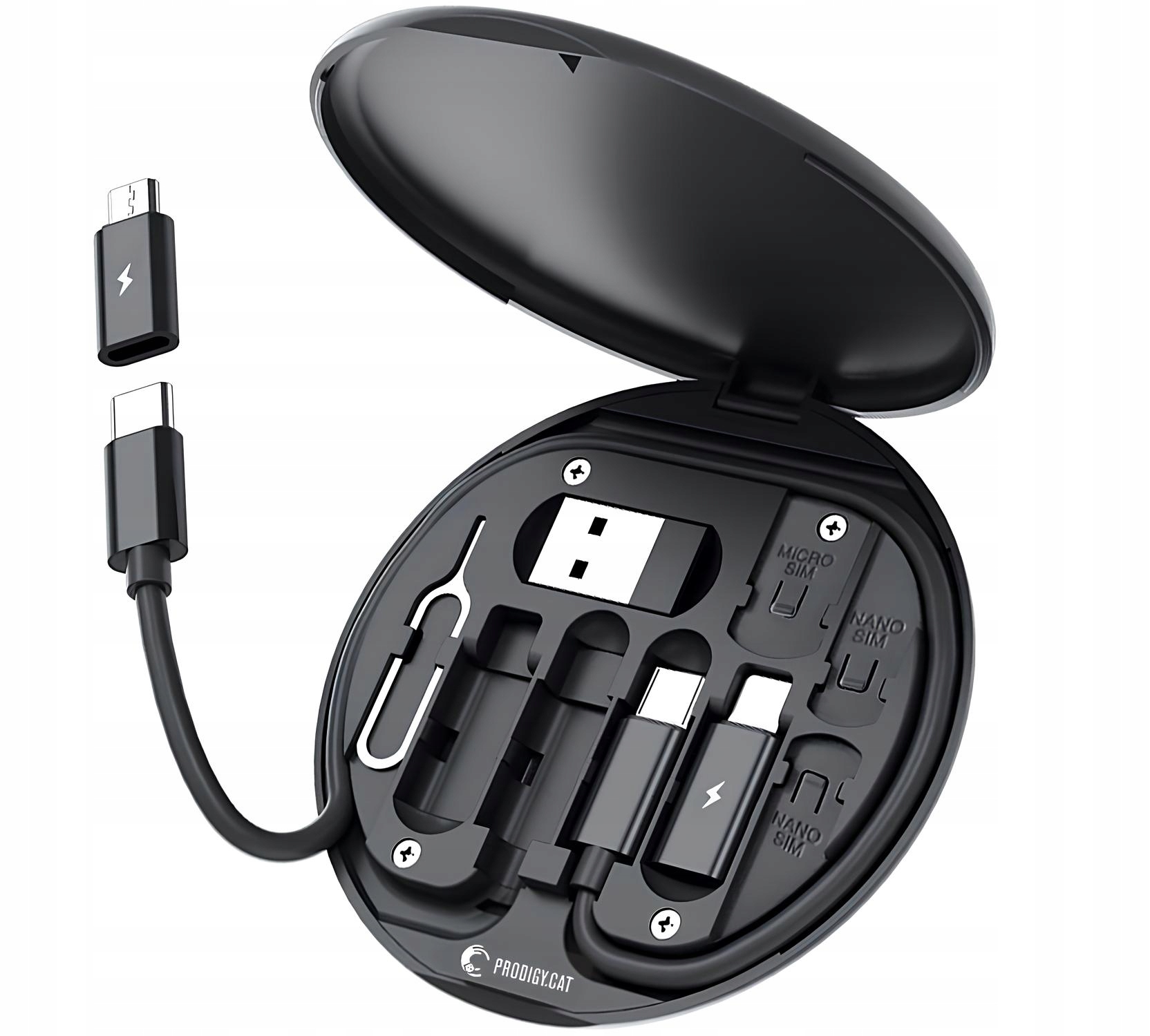 Zestaw adapterów usb przejściówki 4w1 kabel usb-c 60w