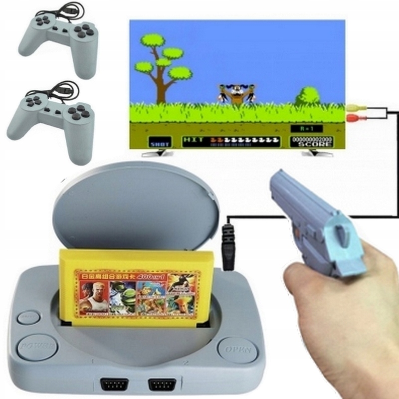 GRA TELEWIZYJNA KONSOLA RETRO TV GRY PISTOLET 2x PAD MARIO GRY VIDEO GIERKA