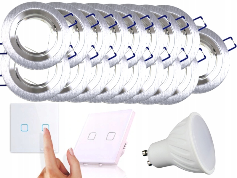 Sada Halogenové Led svítidlo 17x Vypínač +Žárovky