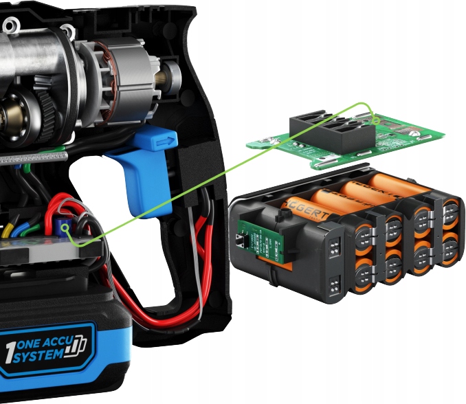 Baterie Li-Ion 2Ah, OneAccuSystem, 18V, Hoegert Technik Typ baterie Li-Ion