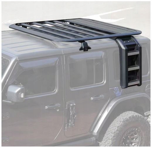 Střešní nosič Jeep Wrangler Jl 2 dveře s teleskopickou žebříkem Offroad