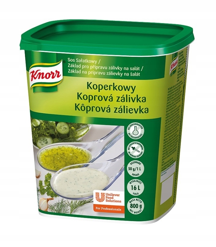 Omáčka Koprová salátová 800 g Knorr