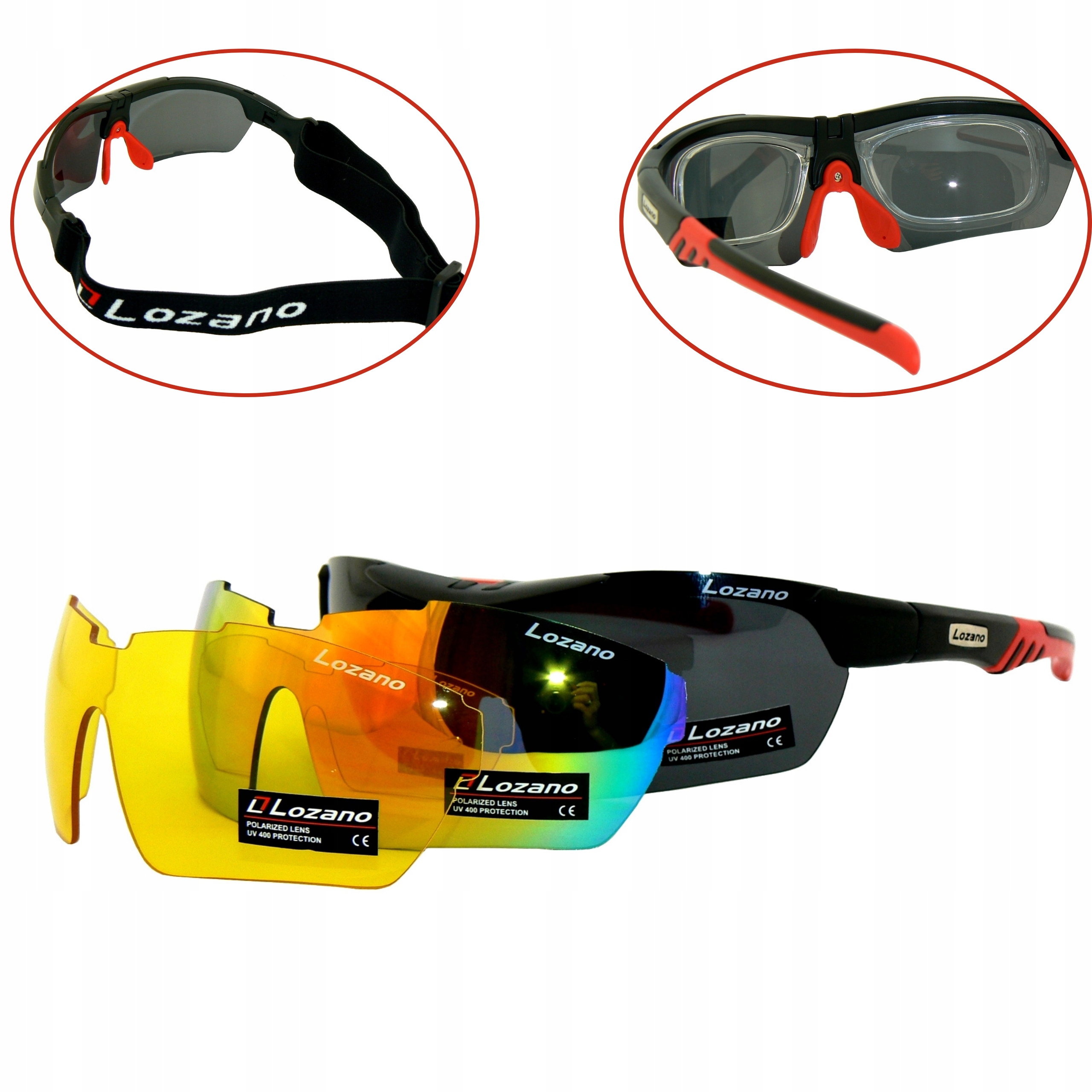 Brýle Do Auta Polarizační UV400 Sada Se 3 Vyměnitelnými Čočkami Pro Jízdu