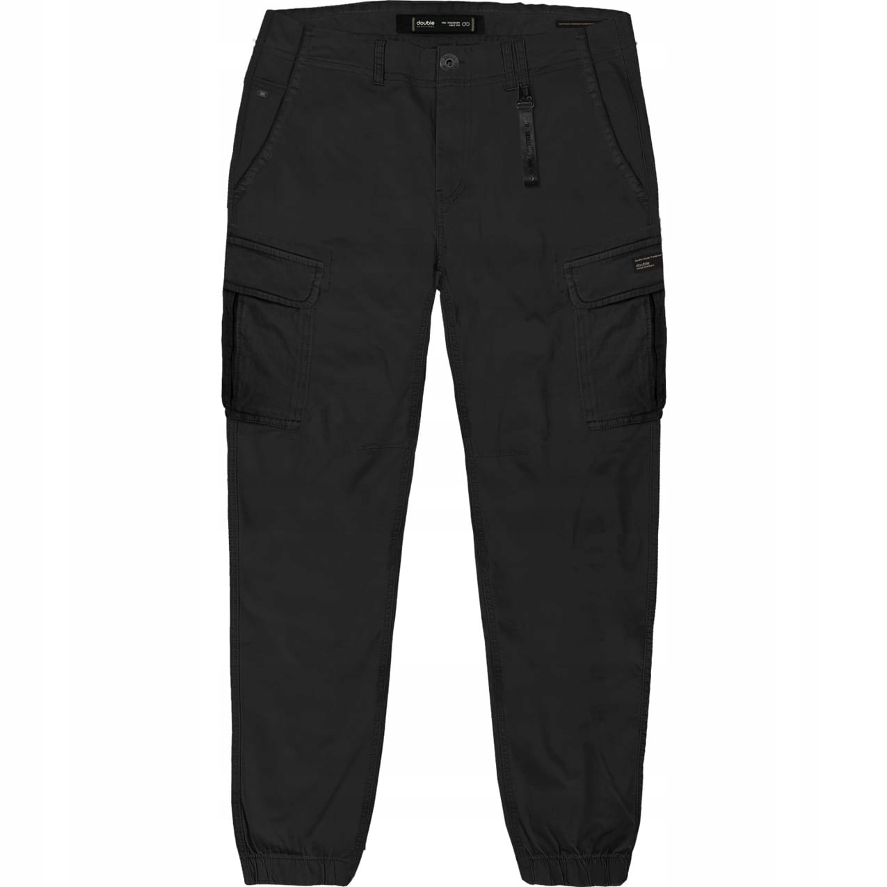 Velké pánské kalhoty Kapsáče černé Double