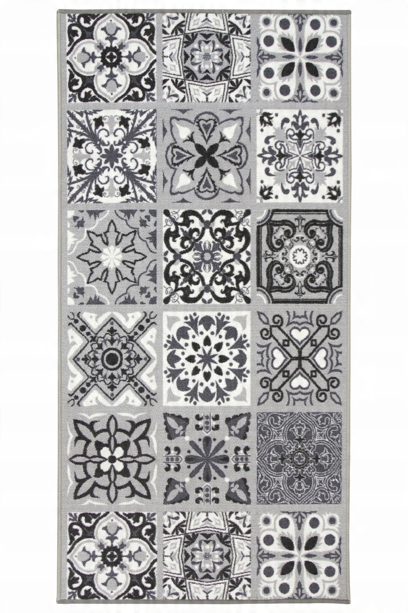 

67x130 cm Podgumowany Dywan Patchwork Mozaika