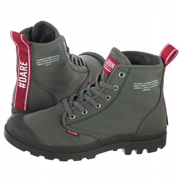 Boty Tenisky Palladium Pampa Dare 76258 Olivové