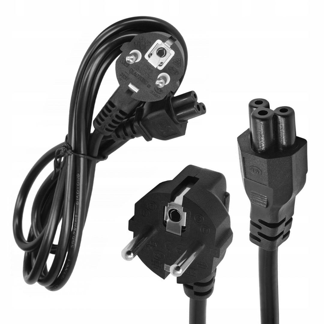 

Kabel Zasilający Do Laptopa Koniczynka Przewód 1,5
