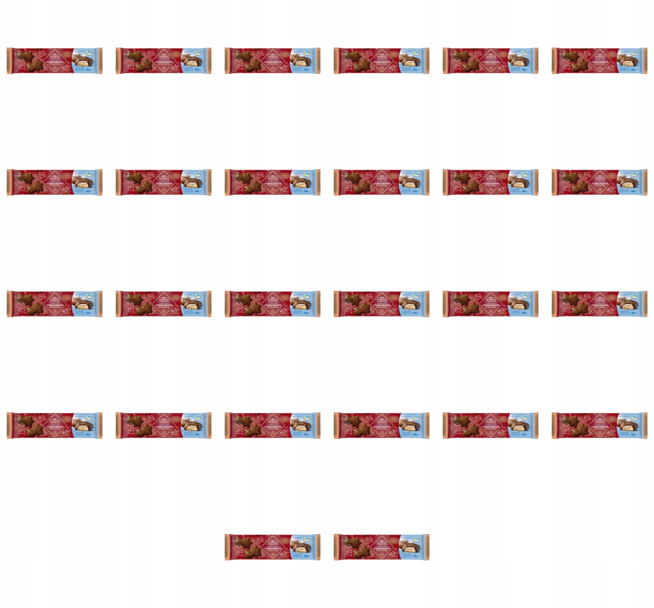 Lambertz Hvězdy s mléčným krémem v mléčné čokoládě 160 g X26
