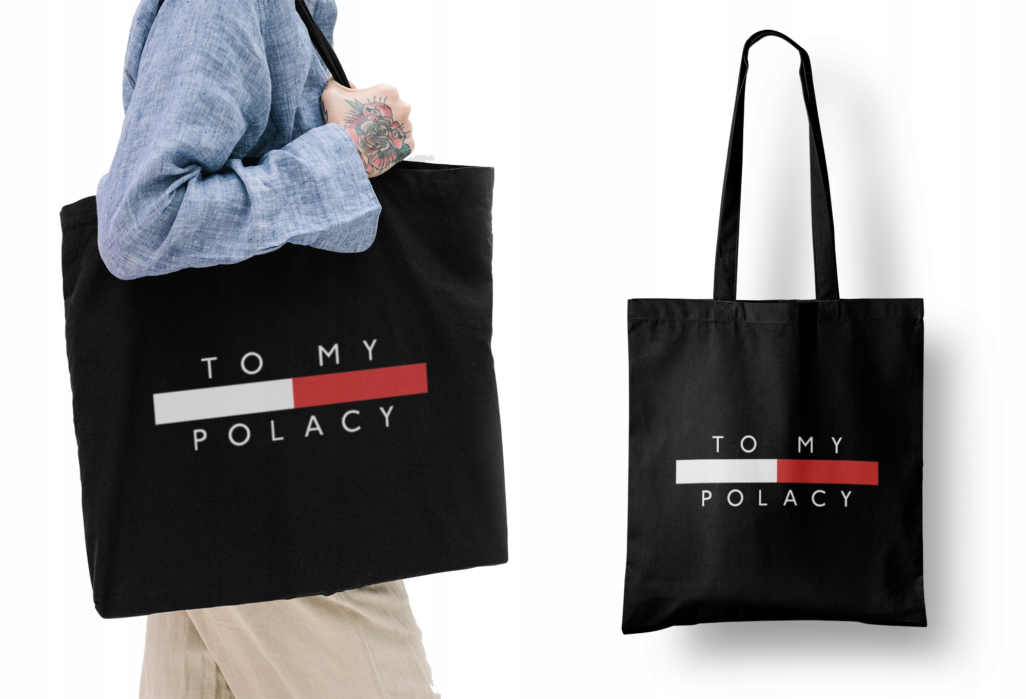 TO MY POLACY torba shopper TOMMY HILF bawełna tomy