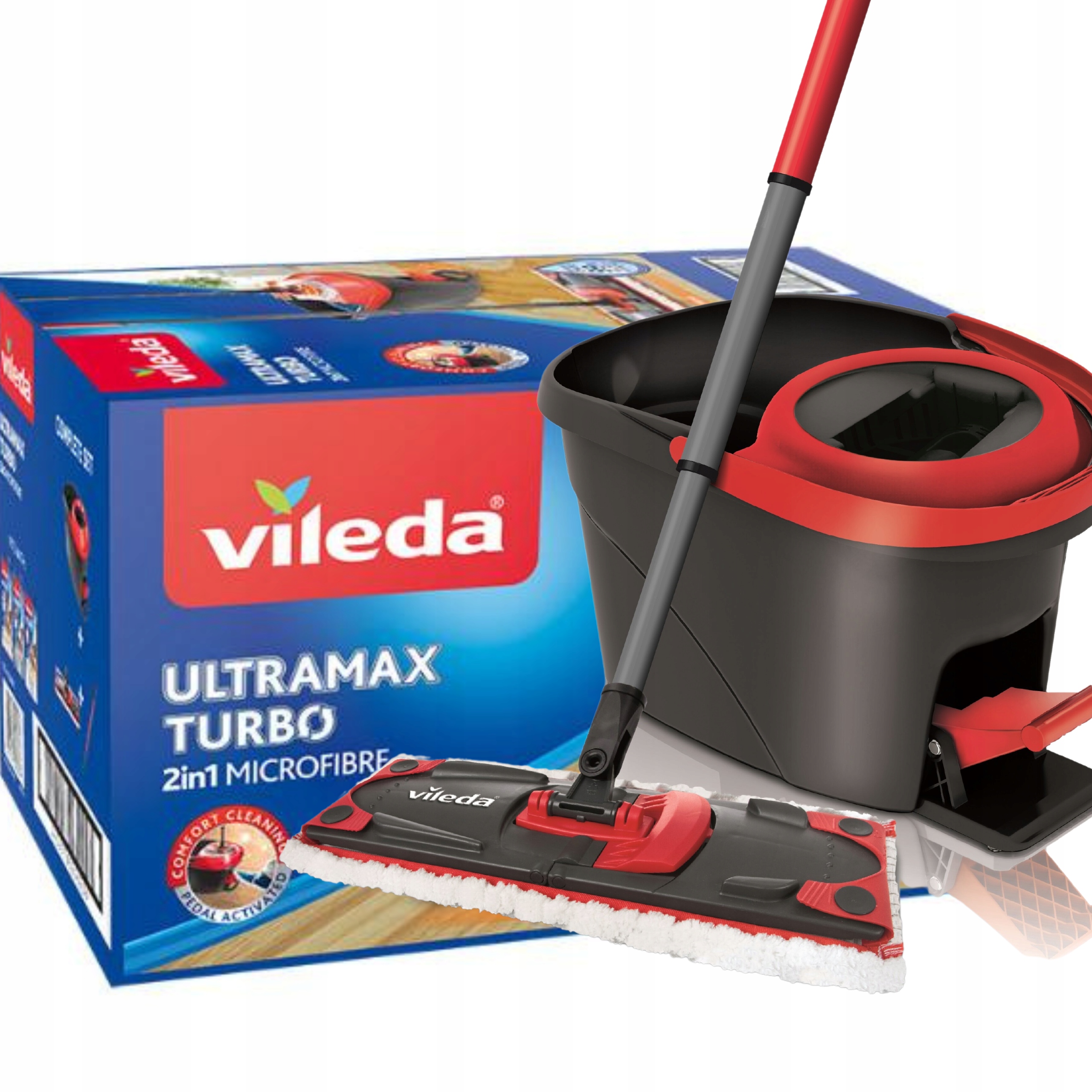 

Vileda mop obrotowy płaski Ultramax Turbo box